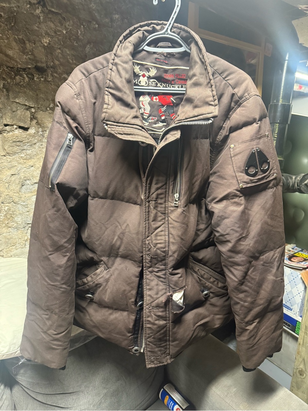 Moose Knuckles vintage made in Canada Brown down Jacket XL